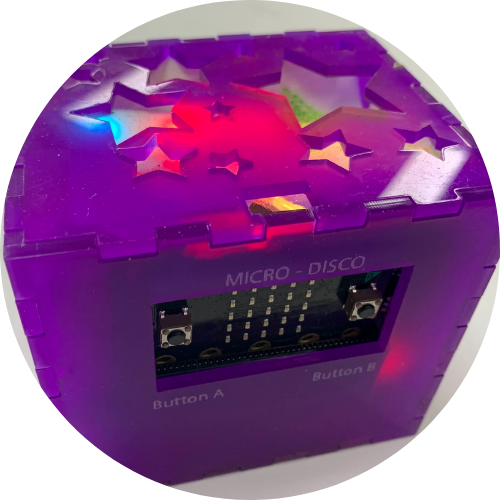 Photo of Student's Branded Box Product for Year 7 Digital Technologies: Micro:bit Product Design Unit